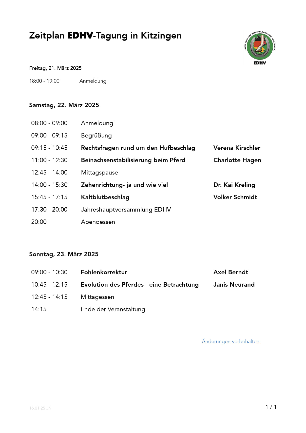 Zeitplan Tagung Kitzingen 2025 1